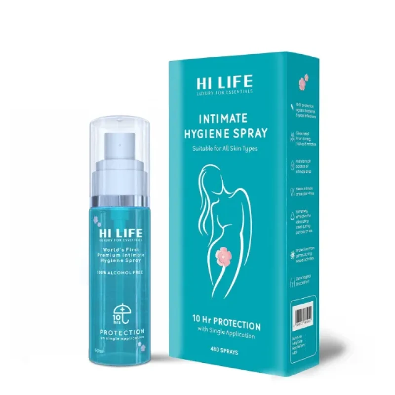 Hi Life Intimate Spray: Anti-Fungal, Hygienic, Feminine Protection.