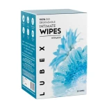 Lubex Pre/Post Intimacy Cleaning Wipes: Safe Feminine Cleansing, Natural Ingredients, 25 Count