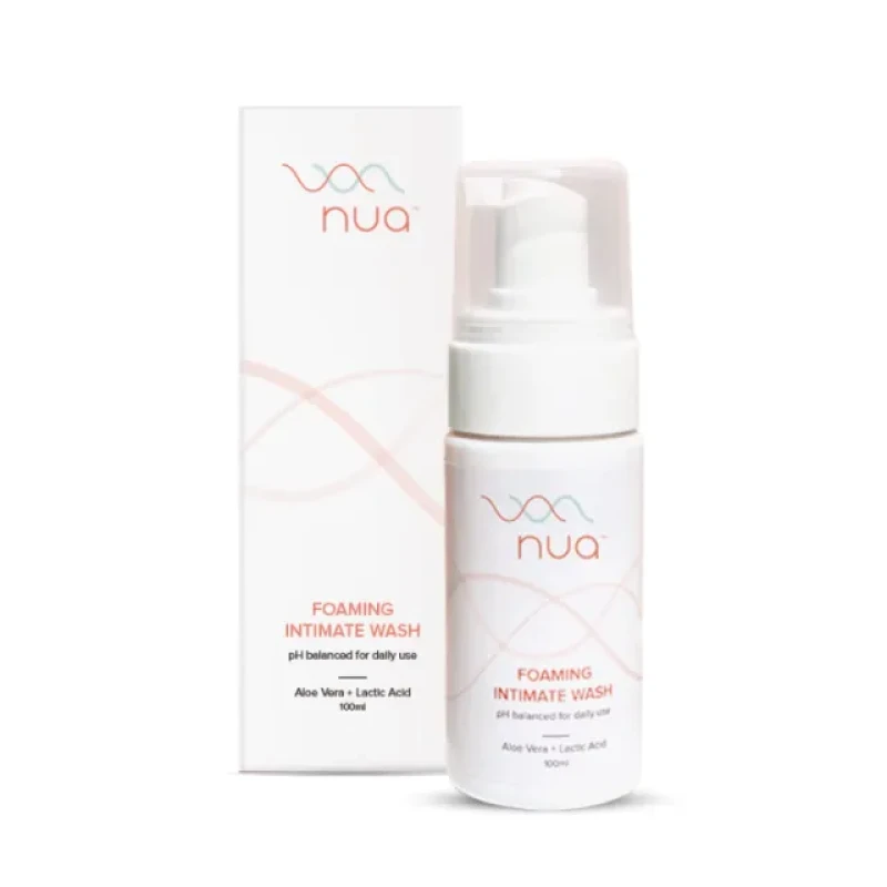 Nua Foaming Intimate Wash: Refreshing Gentle Cleansing Formula.