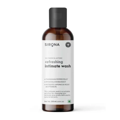 Sirona Natural Intimate Wash: Unisex Hygiene Solution, 100ml.