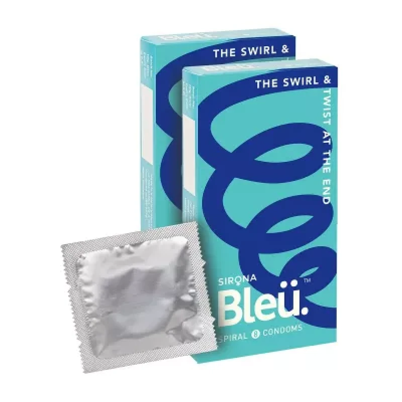 Bleu Spiral Condoms 8Pcs Pack Of 2