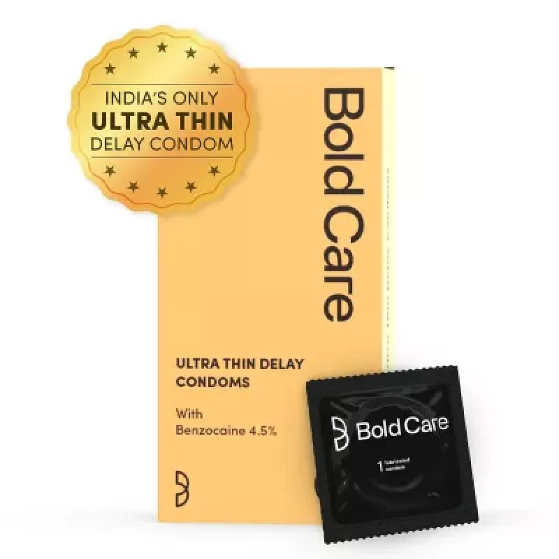 Bold Care Ultra Thin Condoms Delay With Benzocaine 4.5% 10Units