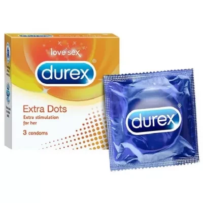 Durex Extra Dots Condoms 3Pcs