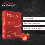 Frankly Strawberry Condoms 3Pcs