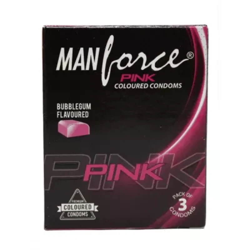 Mankind Pharma Manforce Pink Condom Bubblegum 3Pcs