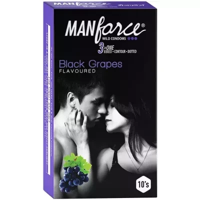 Mankind Pharma Manforce Wild Condom Grapes 10Pcs