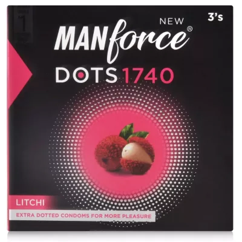 Mankind Pharma New Manforce 1740 Dots Lichi Flavour 3Pcs