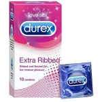 Reckitt Benckiser Extra Ribbed Dotted Condoms 10Pcs