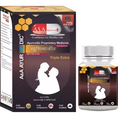 Aa Ayurvedic Wiushilajit Triple Extra Capsules 30Caps