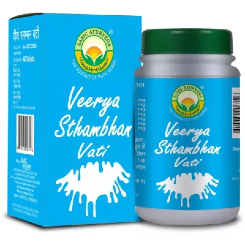 Basic Ayurveda Veerya Sthambhan Vati 40Tab