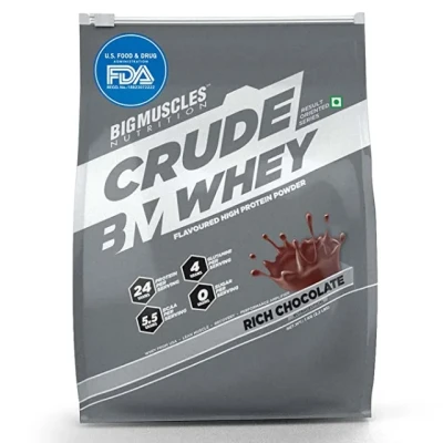 BigMuscles Nutrition Crude Whey 1kg Rich Chocolate