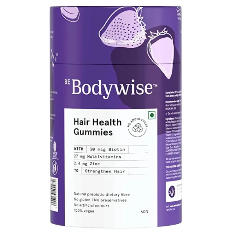 Be Bodywise Biotin Hair Gummies: Gummies for Stronger Hair and Nails