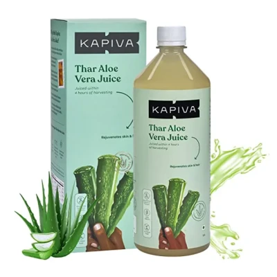 Kapiva Thar Aloe Vera Juice with Pulp: Natural & Nourishing.