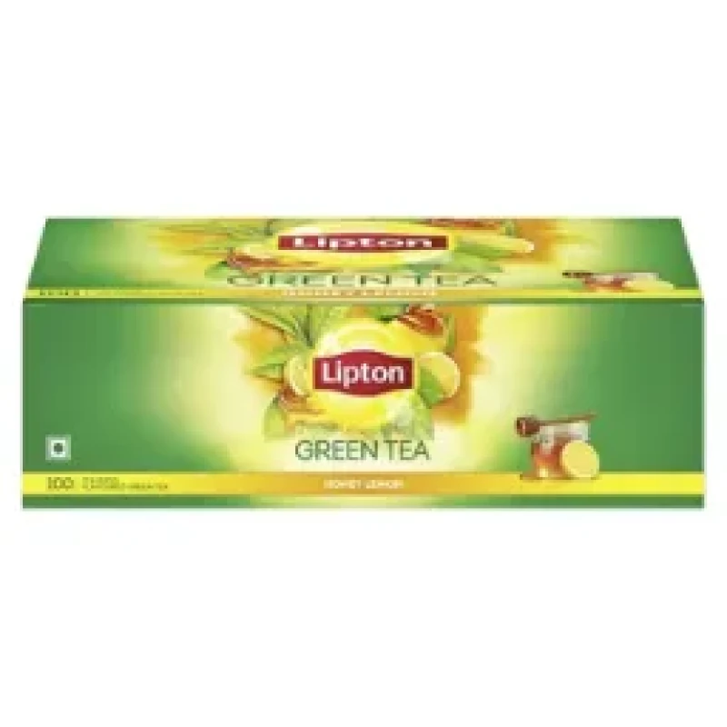 Lipton Honey Lemon Green Tea - 100 Bags, Natural Blend