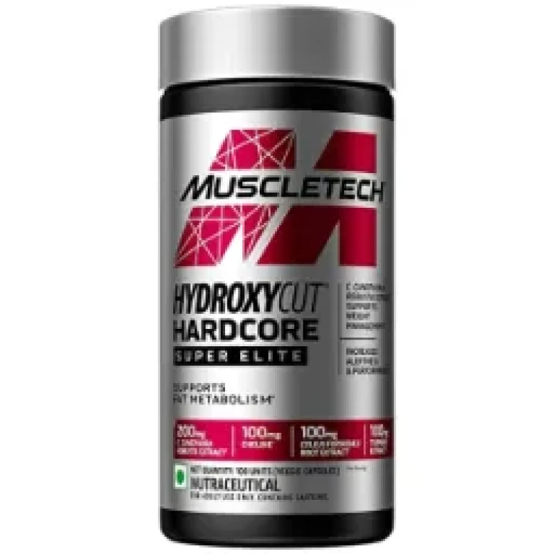 MuscleTech Hardcore Elite Fat Burner - 100 Capsules